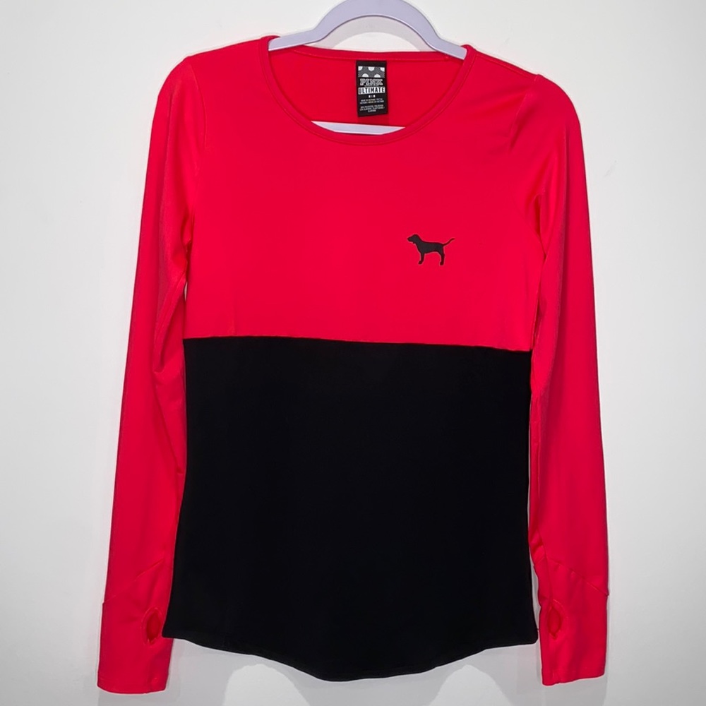 PINK Victoria’s Secret Ultamate Top Pink & Black Size M
